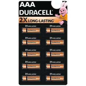DURACELL 2X Long-Lasting AAA Batteries (25X12)