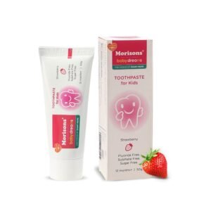 Morison's Baby Dreams Kids Toothpaste Strawberry 50gm + Free Premium Baby Toothbrush worth Rs.35