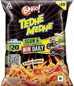 Bingo Tedhe Medhe Xtraa Teekha - 80gm