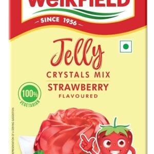 Weikfield Jelly Crystals Mix Strawberry Flavoured - 9gm