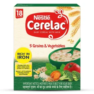 Nestle Cerelac 5 Grains & Vegetables (18 to 24 Months) - 300gm