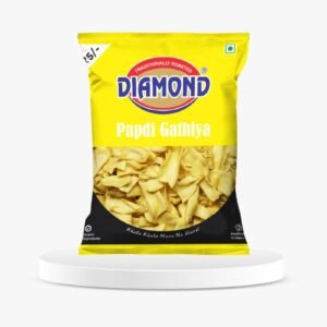 Yellow Diamond Papdi Gathiya(5X12)