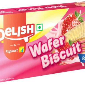 Delish Wafer Biscuits Strawberry - 150gm