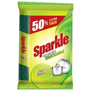 Sparkle  Long Lasting Thick Scrub Pad (15X12)