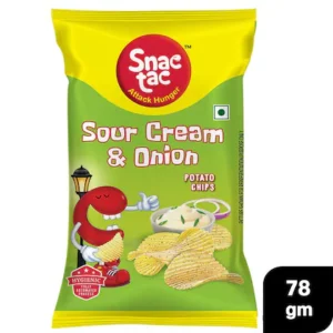 SnakTara Cream & Onion Potato Chips - (5X12)