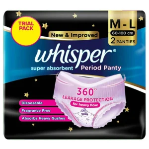 New & Improved Whisper Super Absorbent Period Panty - 2Panty