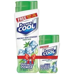 Dermi Cool Prickly Heat Powder Fresh Aloe - 150g ( Free Dermi Cool )